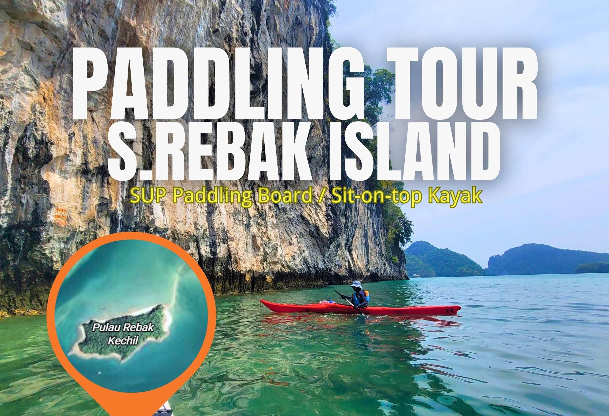Paddling Tour 1KM - Small Rebak Island 1KM
