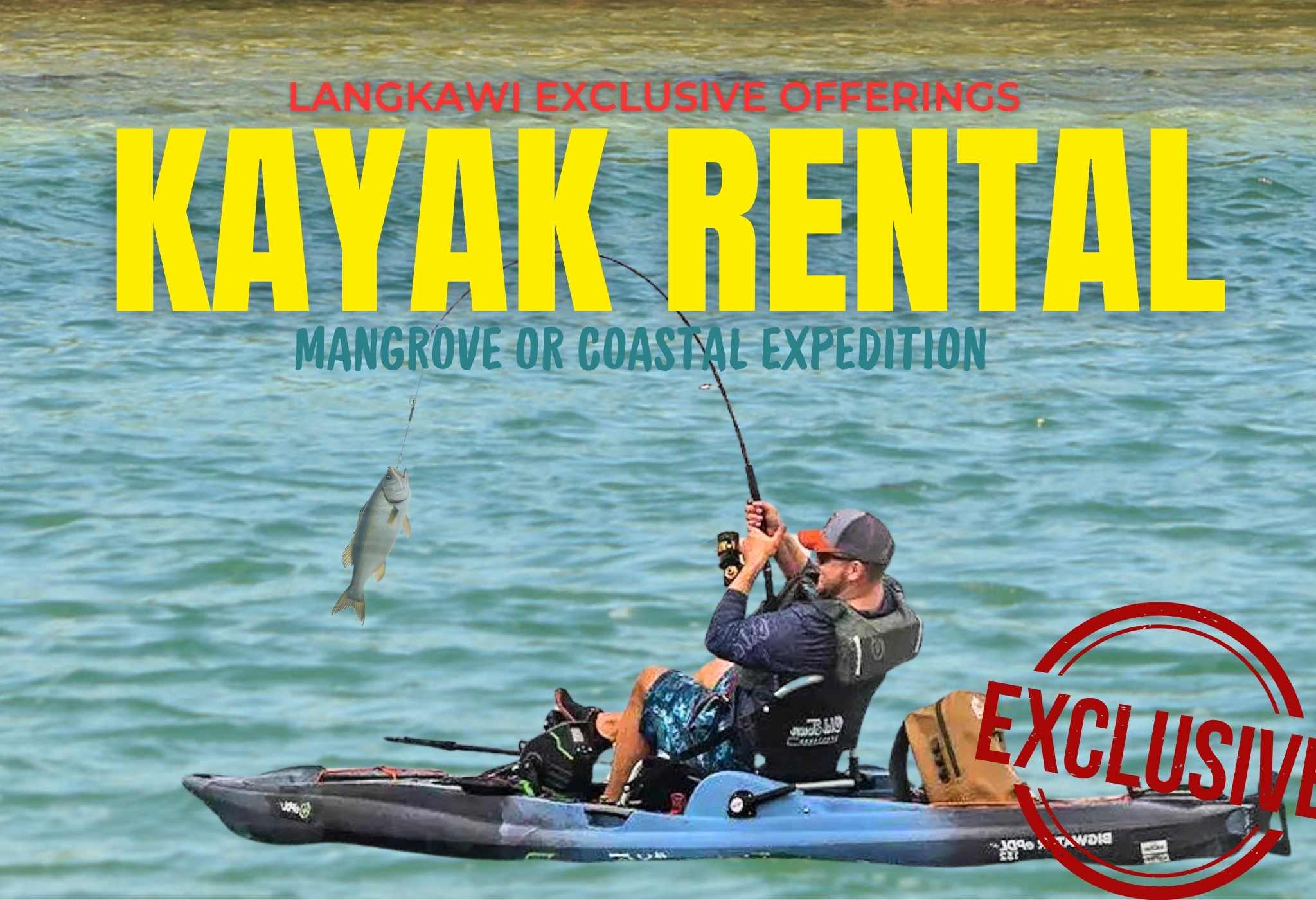 Fishing Pedal Kayak Rental(Include Fishing Gear)